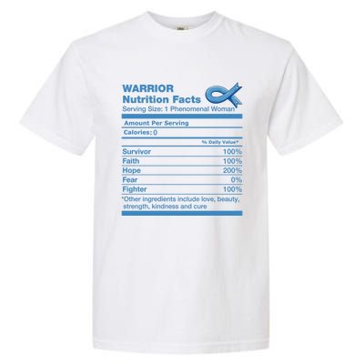 Colon Cancer Nutrition Facts Funny Colon Cancer Awareness Gift Garment-Dyed Heavyweight T-Shirt