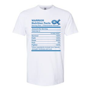 Colon Cancer Nutrition Facts Funny Colon Cancer Awareness Gift Softstyle CVC T-Shirt