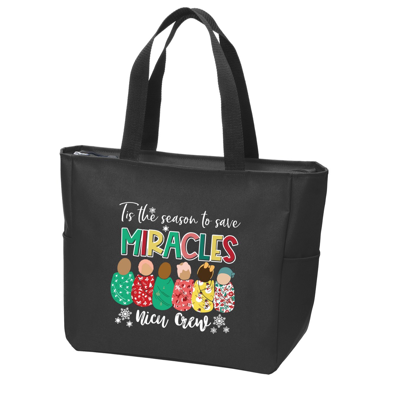 Christian Christmas Nativity Jesus Love Came Down Zip Tote Bag