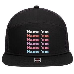 Chris Colfer Name ’Em Name ’Em 7 Panel Mesh Trucker Snapback Hat