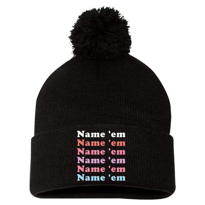 Chris Colfer Name ’Em Name ’Em Pom Pom 12in Knit Beanie