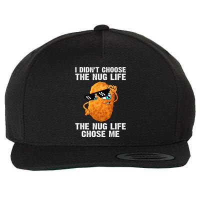 Cool Chicken Nugget Chicken Lover Nuggets Wool Snapback Cap