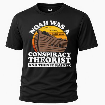 Conservative Christian Noah Was A Conspiracy Theorist Performance Shirt