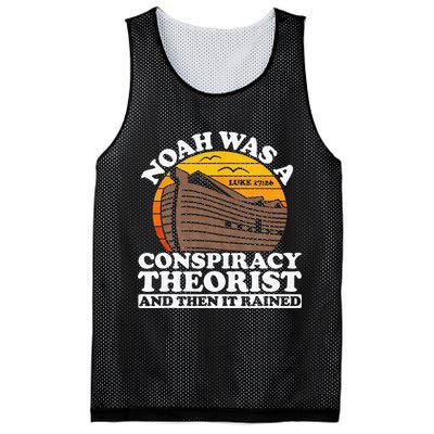 Conservative Christian Noah Was A Conspiracy Theorist Mesh Reversible Basketball Jersey Tank
