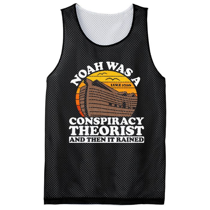 Conservative Christian Noah Was A Conspiracy Theorist Mesh Reversible Basketball Jersey Tank