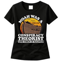 Conservative Christian Noah Was A Conspiracy Theorist Womens T-Shirt