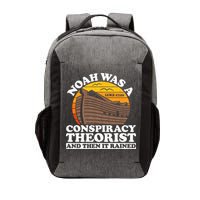 Conservative Christian Noah Was A Conspiracy Theorist Vector Backpack