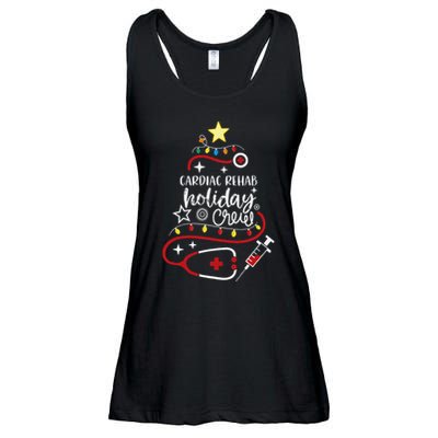 Christmas Cardiology Nurse Tech Cardiac Rehab Holiday Crew Ladies Essential Flowy Tank