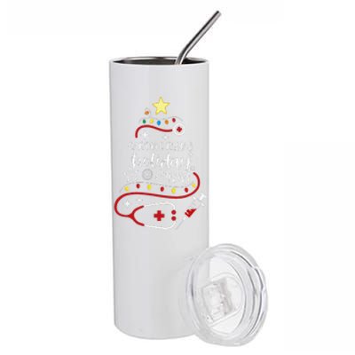 Christmas Cardiology Nurse Tech Cardiac Rehab Holiday Crew Stainless Steel Tumbler