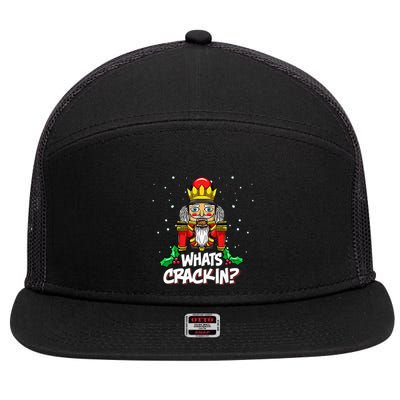 Crackin' Christmas Nutcracker Pajama Set Festive Family 7 Panel Mesh Trucker Snapback Hat