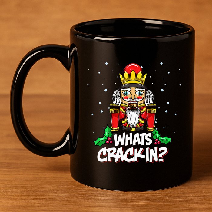 Crackin' Christmas Nutcracker Pajama Set Festive Family 11oz C Handle Ceramic Mug