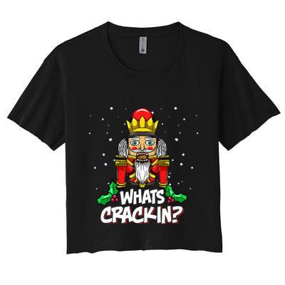 Crackin' Christmas Nutcracker Pajama Set Festive Family Crop Top