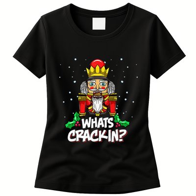 Crackin' Christmas Nutcracker Pajama Set Festive Family Womens T-Shirt