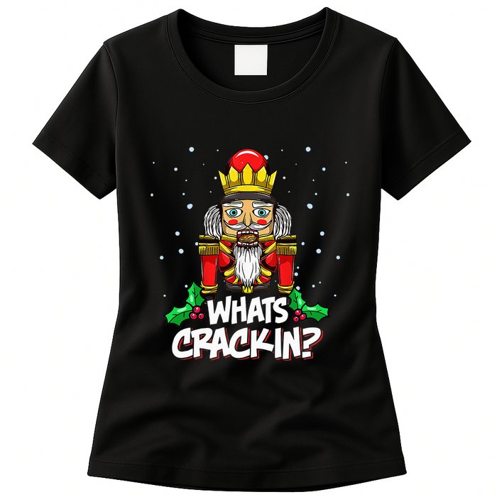 Crackin' Christmas Nutcracker Pajama Set Festive Family Womens T-Shirt