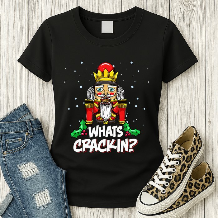 Crackin' Christmas Nutcracker Pajama Set Festive Family Womens T-Shirt