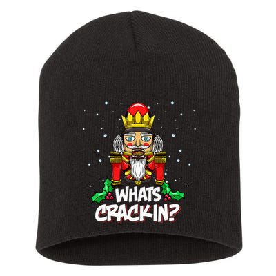 Crackin' Christmas Nutcracker Pajama Set Festive Family Short Acrylic Beanie