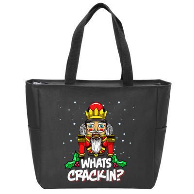 Crackin' Christmas Nutcracker Pajama Set Festive Family Zip Tote Bag