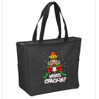 Crackin' Christmas Nutcracker Pajama Set Festive Family Zip Tote Bag