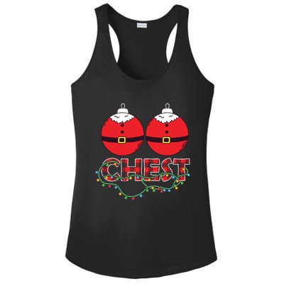 Chestnuts Chest Nuts Christmas Matching Christmas Couples Ladies PosiCharge Competitor Racerback Tank