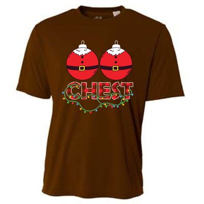 Chestnuts Chest Nuts Christmas Matching Christmas Couples Cooling Performance Crew T-Shirt