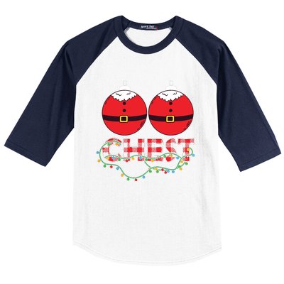 Chestnuts Chest Nuts Christmas Matching Christmas Couples Baseball Sleeve Shirt