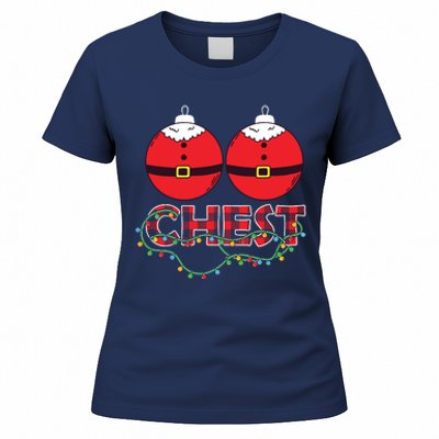 Chestnuts Chest Nuts Christmas Matching Christmas Couples Women's T-Shirt