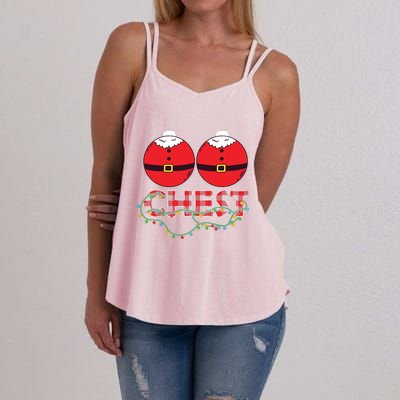 Chestnuts Chest Nuts Christmas Matching Christmas Couples Women's Strappy Tank