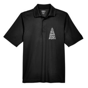 Christian Christmas Nativity Scene Xmas Tree Men's Origin Performance Pique Polo