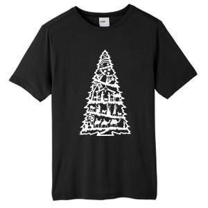 Christian Christmas Nativity Scene Xmas Tree Tall Fusion ChromaSoft Performance T-Shirt