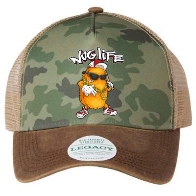 Cool Chicken Nugget Art Chicken Nugget Lover Legacy Tie Dye Trucker Hat