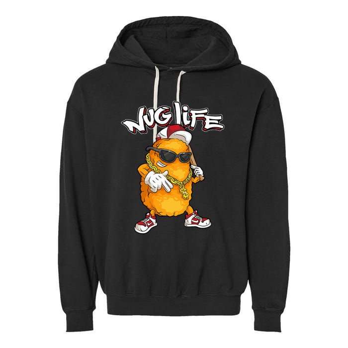Cool Chicken Nugget Art Chicken Nugget Lover Garment-Dyed Fleece Hoodie