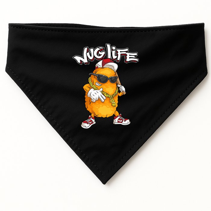 Cool Chicken Nugget Art Chicken Nugget Lover USA-Made Doggie Bandana