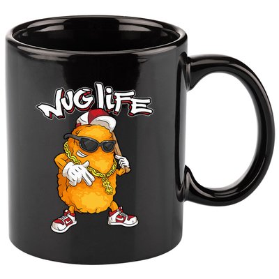 Cool Chicken Nugget Art Chicken Nugget Lover 11oz C Handle Ceramic Mug
