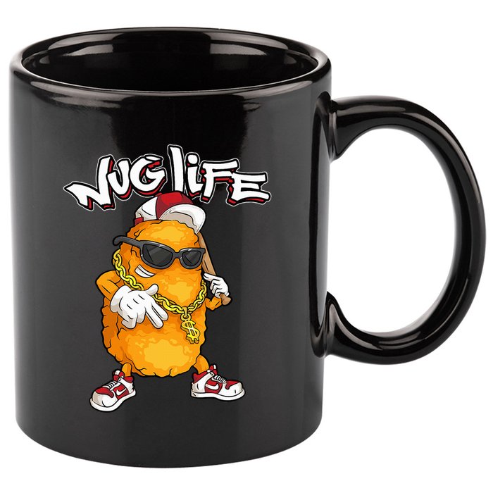 Cool Chicken Nugget Art Chicken Nugget Lover 11oz C Handle Ceramic Mug