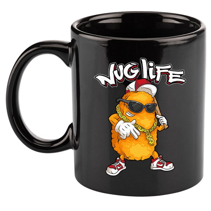 Cool Chicken Nugget Art Chicken Nugget Lover 11oz C Handle Ceramic Mug