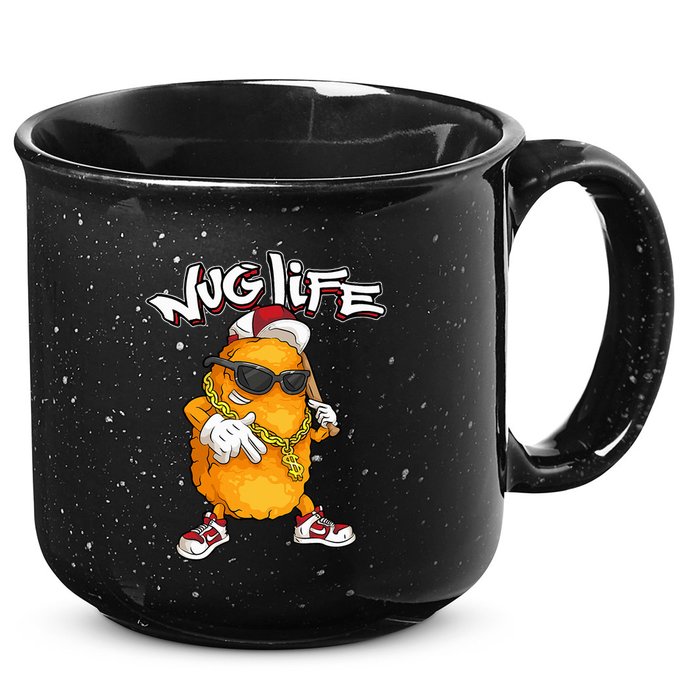 Cool Chicken Nugget Art Chicken Nugget Lover 15oz Campfire Ceramic Mug