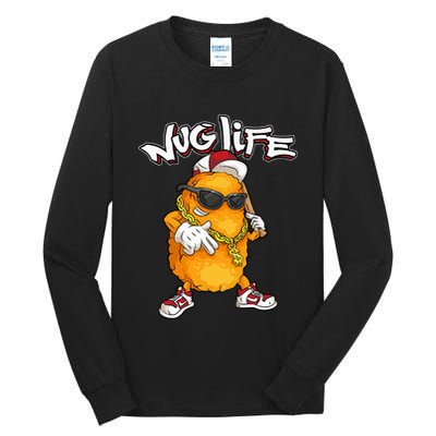 Cool Chicken Nugget Art Chicken Nugget Lover Tall Long Sleeve T-Shirt