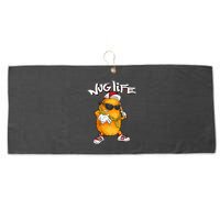 Cool Chicken Nugget Art Chicken Nugget Lover Large Microfiber Waffle Golf Towel