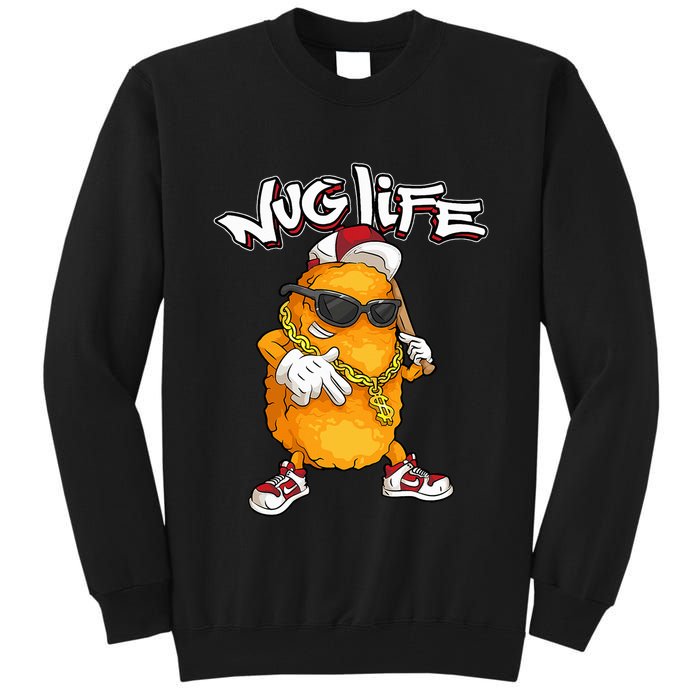 Cool Chicken Nugget Art Chicken Nugget Lover Tall Sweatshirt