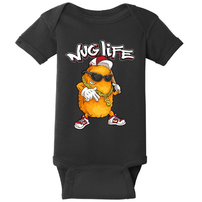 Cool Chicken Nugget Art Chicken Nugget Lover Baby Bodysuit