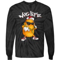 Cool Chicken Nugget Art Chicken Nugget Lover Tie-Dye Long Sleeve Shirt