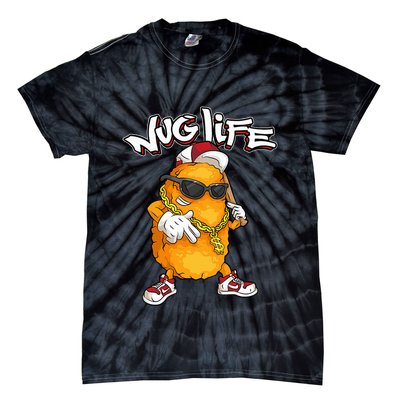 Cool Chicken Nugget Art Chicken Nugget Lover Tie-Dye T-Shirt