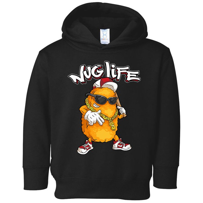 Cool Chicken Nugget Art Chicken Nugget Lover Toddler Hoodie