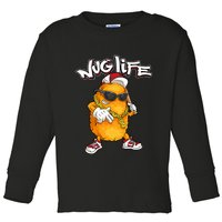 Cool Chicken Nugget Art Chicken Nugget Lover Toddler Long Sleeve Shirt