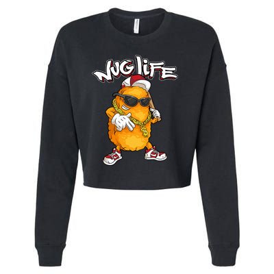 Cool Chicken Nugget Art Chicken Nugget Lover Cropped Pullover Crew