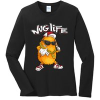 Cool Chicken Nugget Art Chicken Nugget Lover Ladies Long Sleeve Shirt