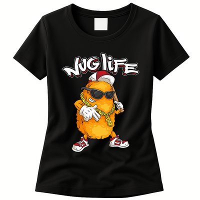 Cool Chicken Nugget Art Chicken Nugget Lover Womens T-Shirt