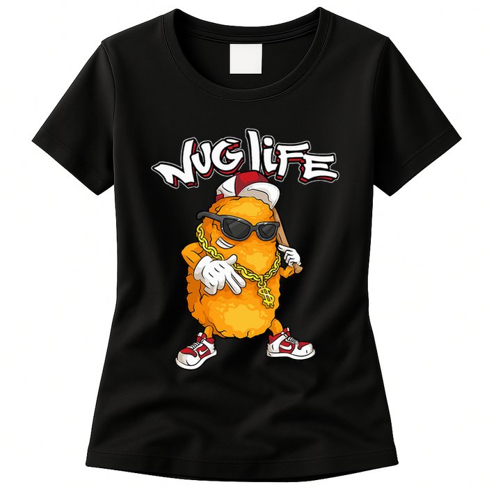 Cool Chicken Nugget Art Chicken Nugget Lover Womens T-Shirt