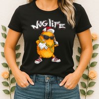 Cool Chicken Nugget Art Chicken Nugget Lover Womens T-Shirt