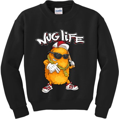 Cool Chicken Nugget Art Chicken Nugget Lover Kids Sweatshirt